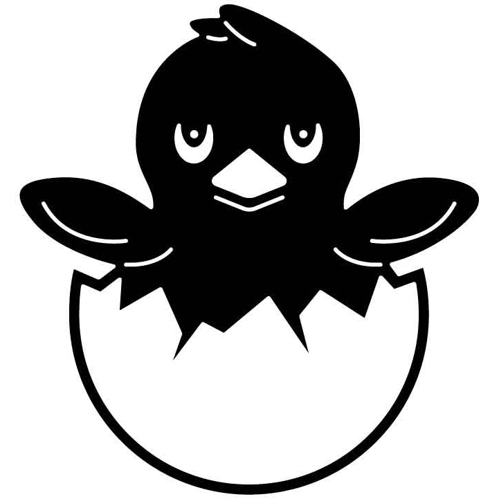 Premium Vector  Cute chick hatched from an egg and its chicken