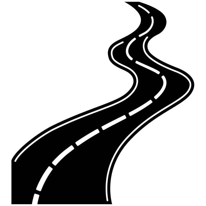 Winding Road Clipart Digital Download SVG PNG JPG PDF Cut Files