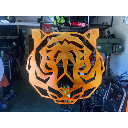 Tiger Face Geometric-DXF files Cut Ready for CNC-DXFforCNC.com