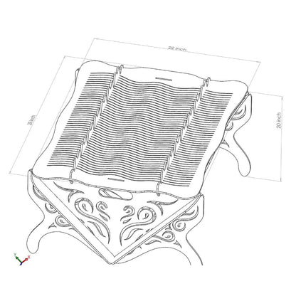 Fire Pit Collapsible Plain-dxf files cut ready for cnc-dxfforcnc.com