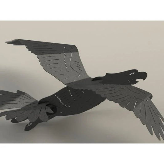 3D Puzzle Bald Eagle-DXFforCNC.com-DXF Files cut ready cnc machines