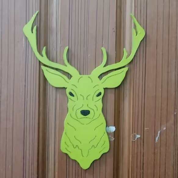 Deer Head Home Décor | Free DXF File-DXFforCNC.com