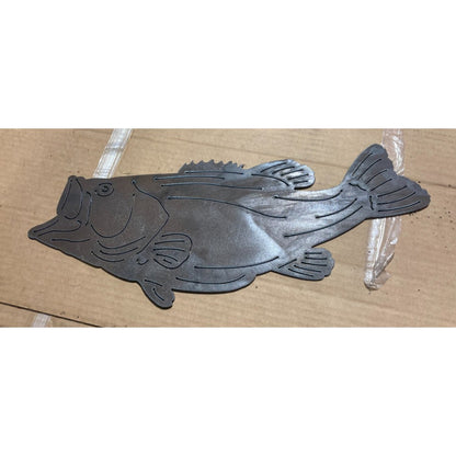 Bass Fish Free DXF file-Cut Ready for cnc machines-DXFforCNC.com