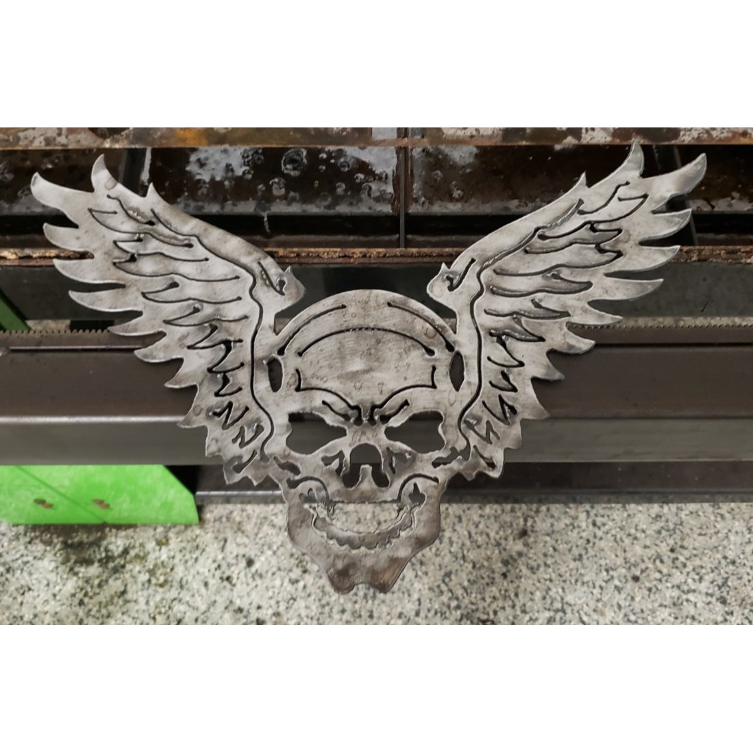 Skull Dark Eagle Free DXF file-Cut Ready for cnc-DXFforCNC.com