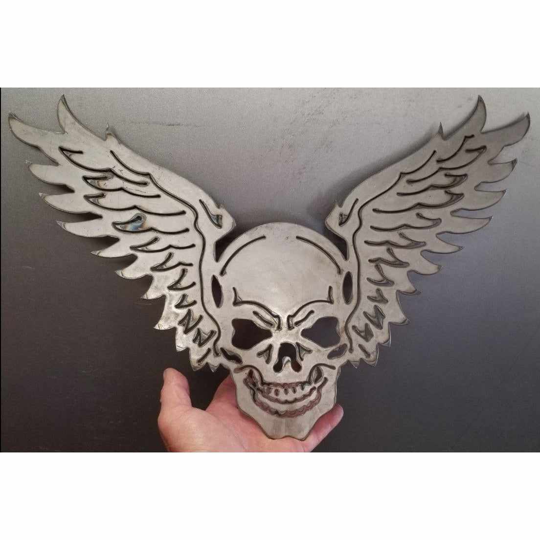 Skull Dark Eagle Free DXF file-Cut Ready for cnc-DXFforCNC.com