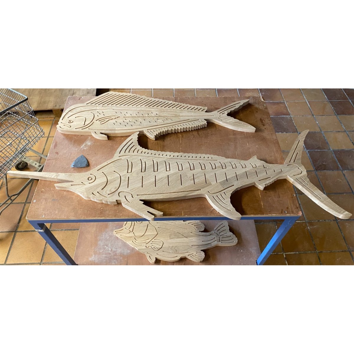 Underwater Ocean and Sea Fishes-DXF files Cut Ready CNC Designs-DXFforCNC.com