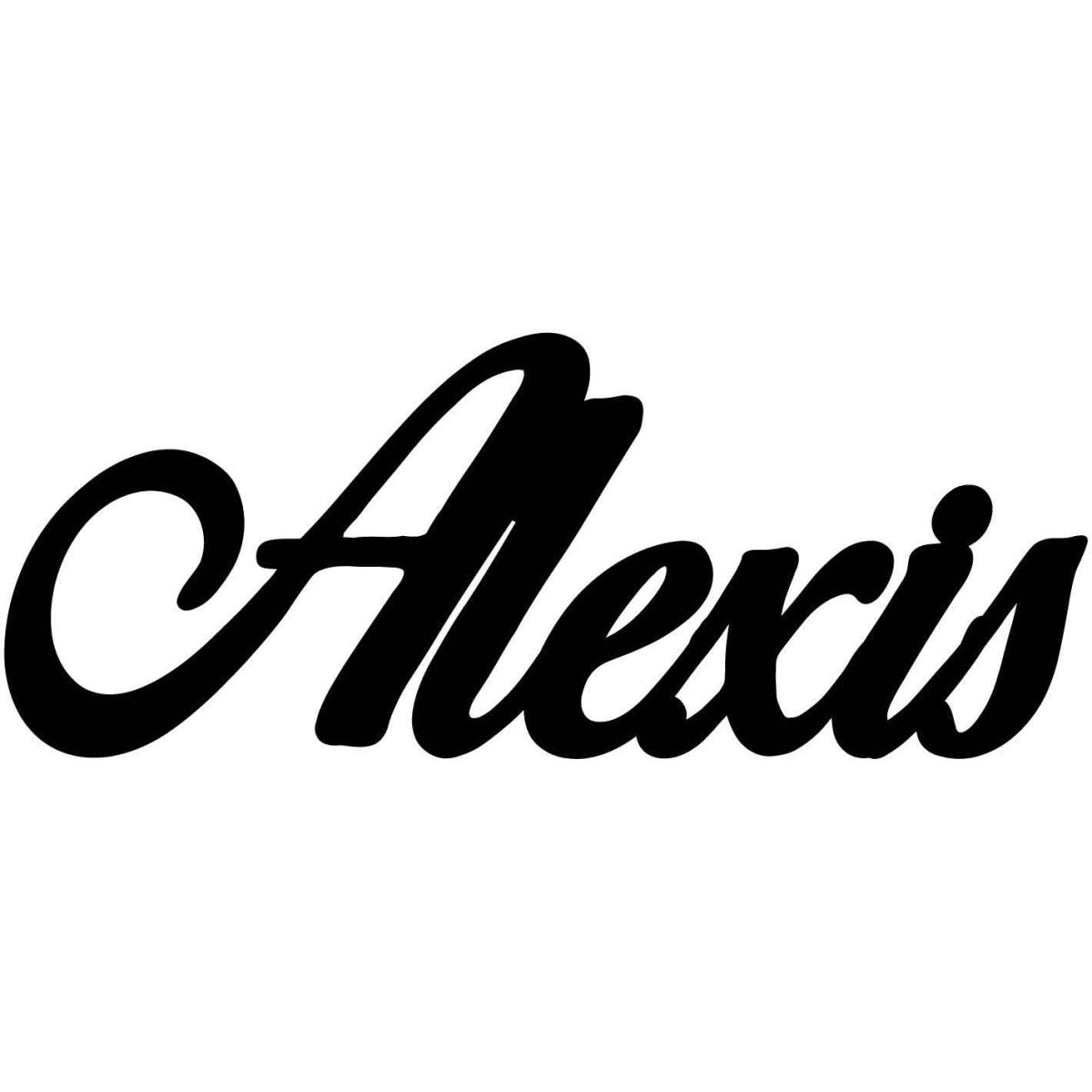 Alexis Name DXF File Cut Ready for CNC