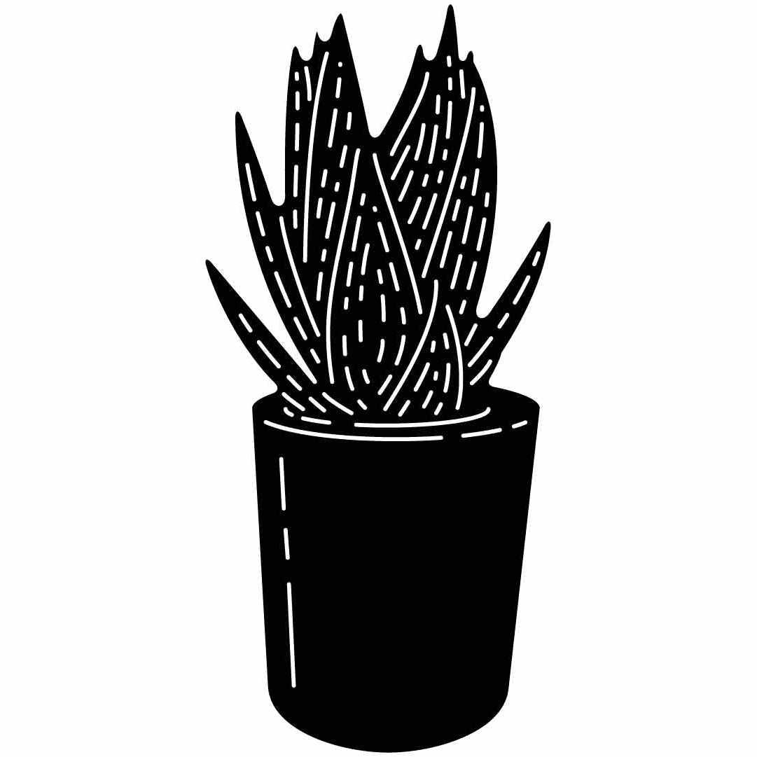 Aloe Vera Plant Free-DXF files cut ready for CNC-DXFforCNC.com