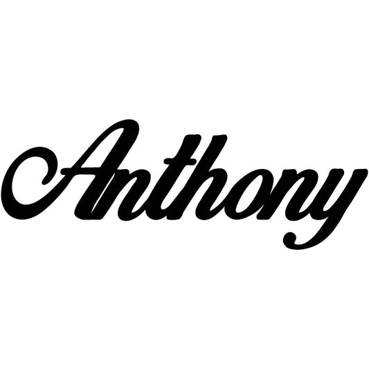 Anthony Name DXF File Cut Ready for CNC