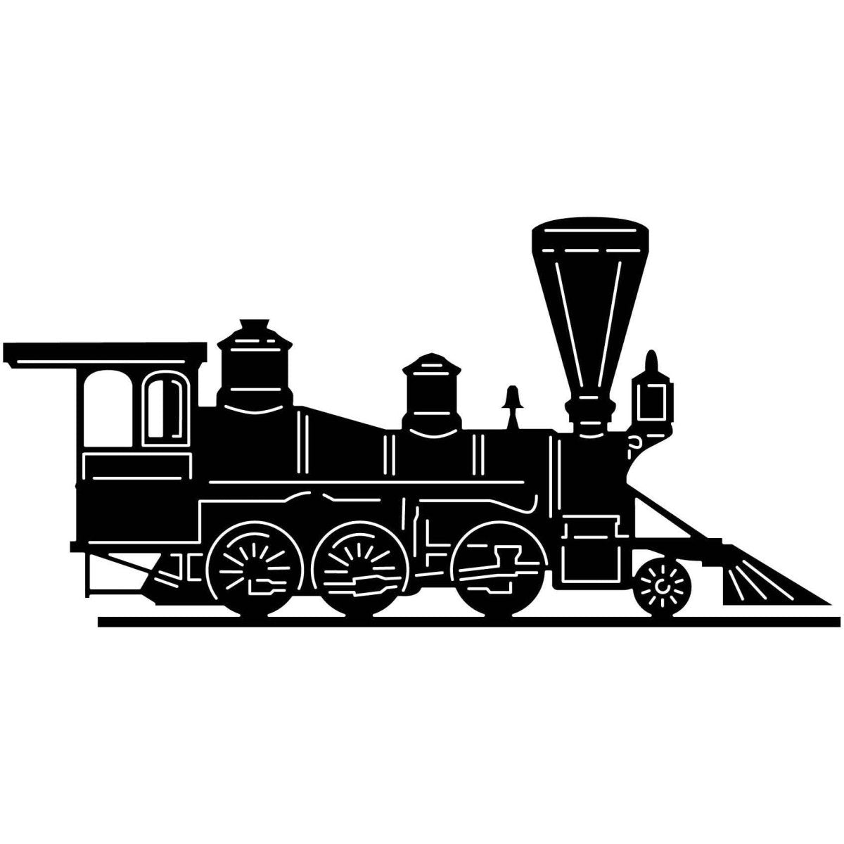 Antique Steam Locomotive Trains 22 DXF File Cut Ready for CNC