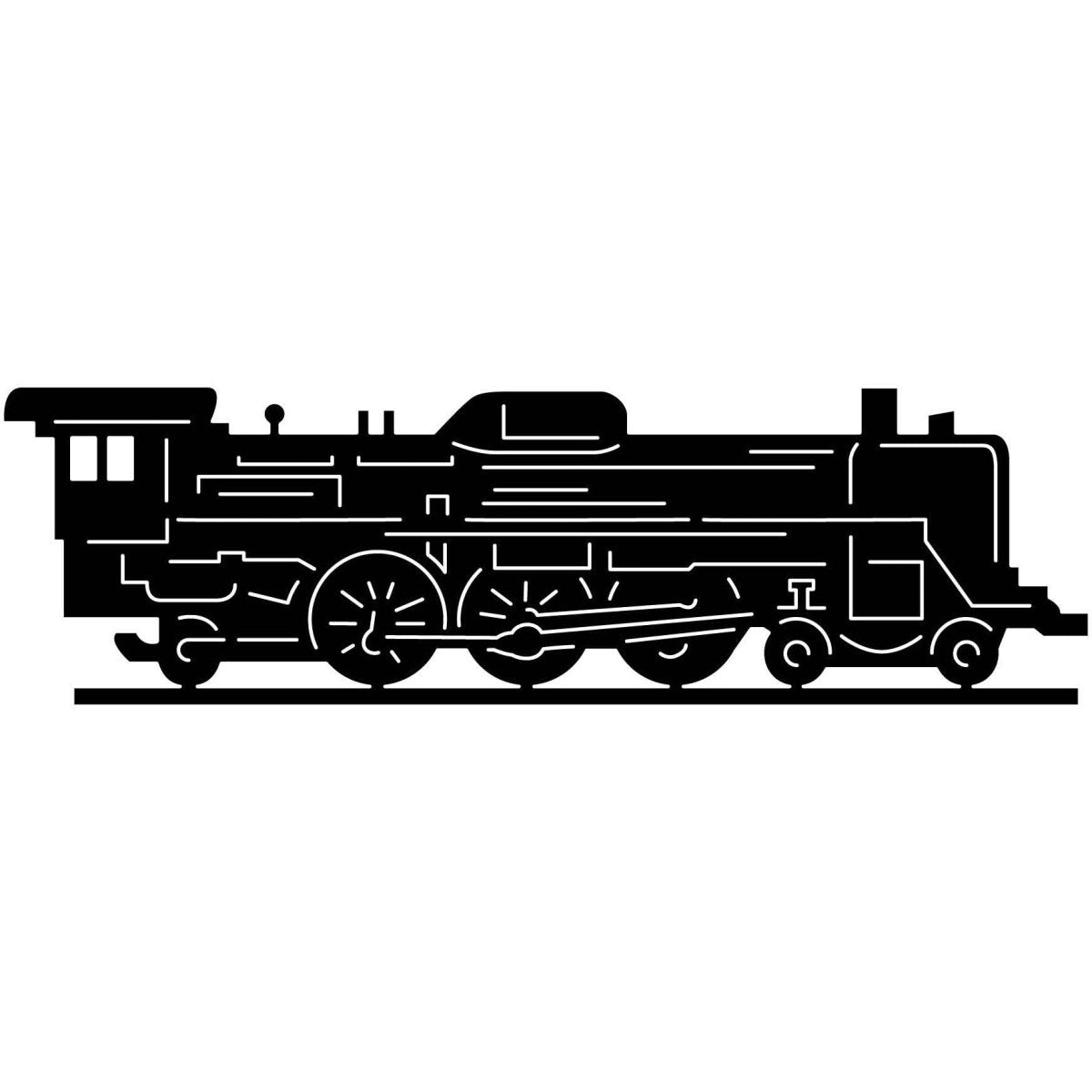 Antique Steam Locomotive Trains 28 DXF File Cut Ready for CNC