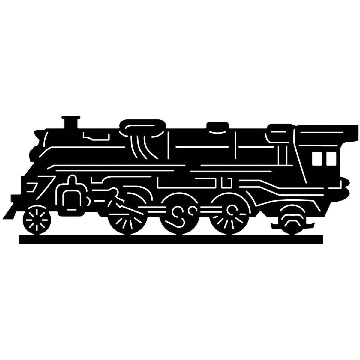 Antique Steam Locomotive Trains 30 DXF File Cut Ready for CNC