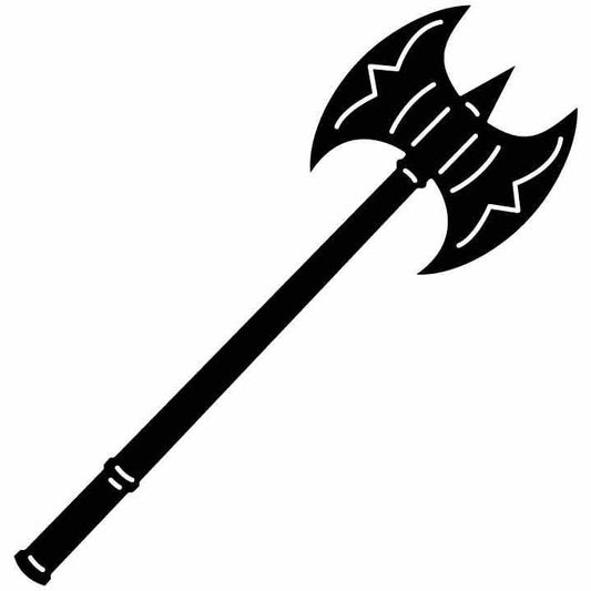 Battle Axe 02 Free DXF File for CNC Machines-DXFforCNC.com