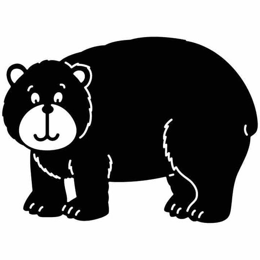 Bear Free DXF File for CNC Machines-DXFforCNC.com