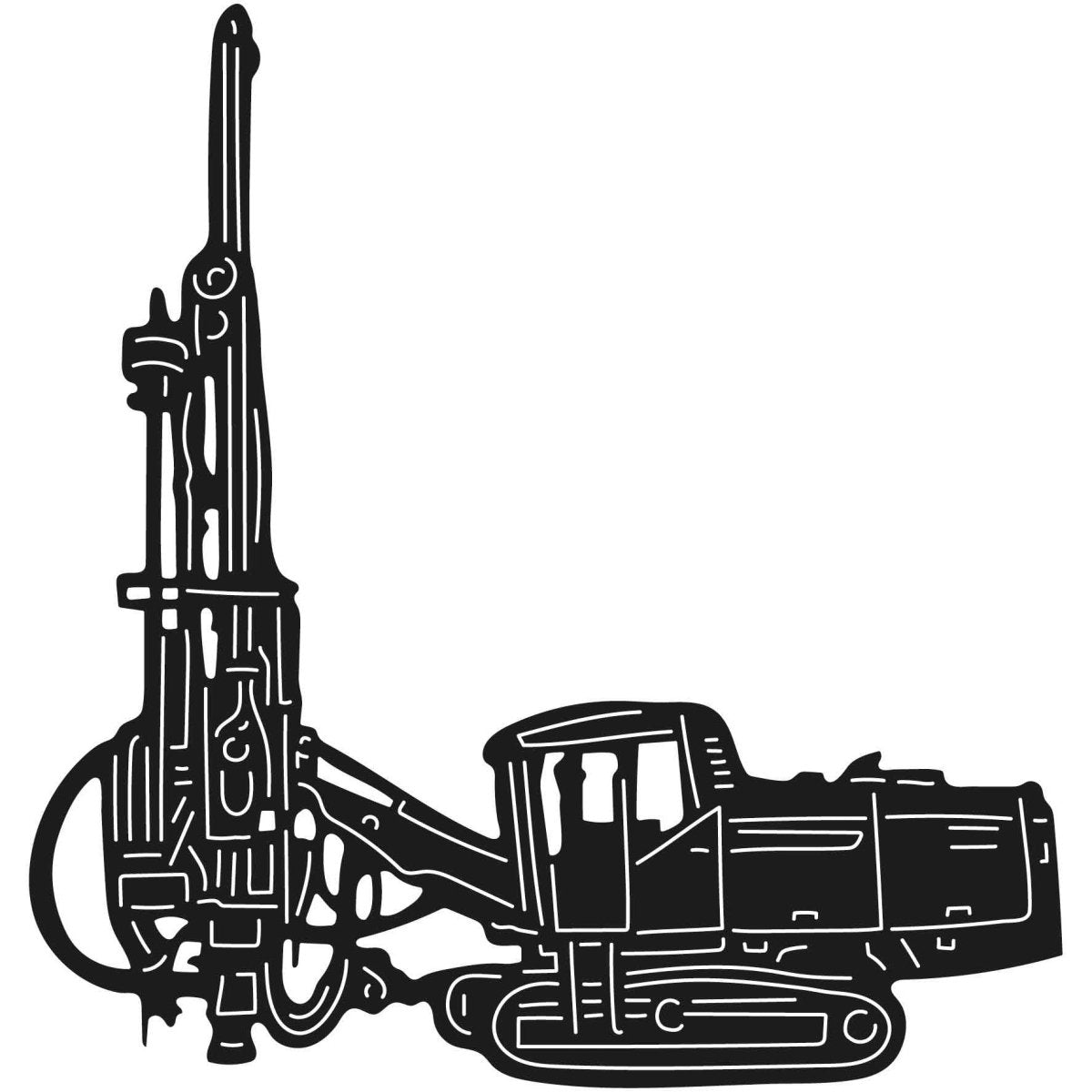 Blast Hole Drills  07 DXF File Cut Ready for CNC