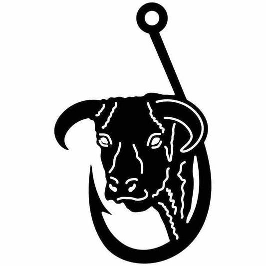 Bull Head Hook Free DXF file-Cut Ready for cnc-DXFforCNC.com