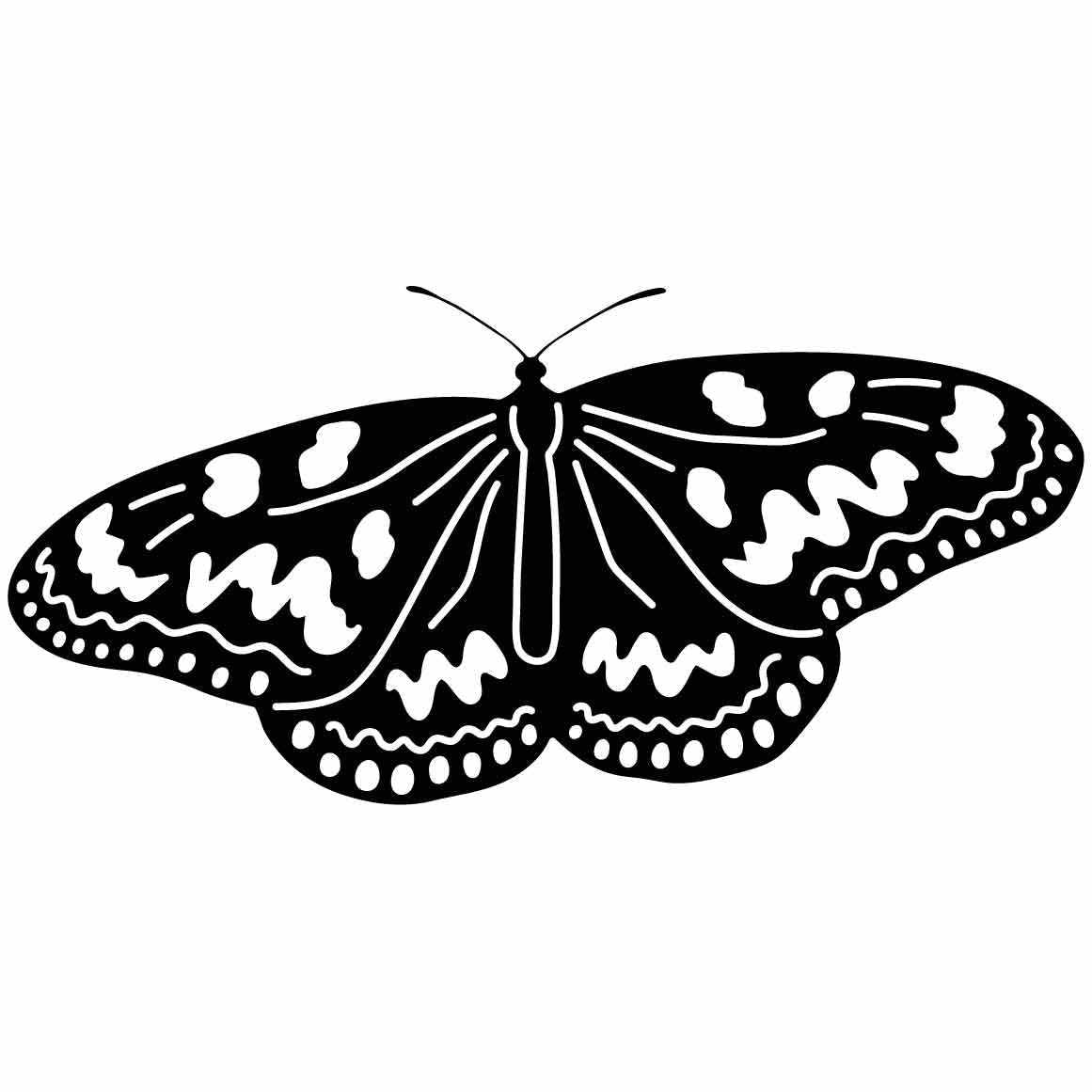 Butterfly Ornaments Decor Free-DXF files cut ready for CNC-DXFforCNC.com