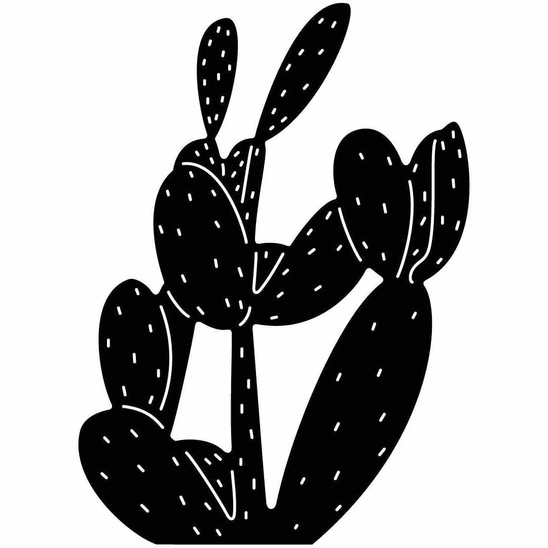 Cactus Plant Free-DXF files cut ready for CNC-DXFforCNC.com