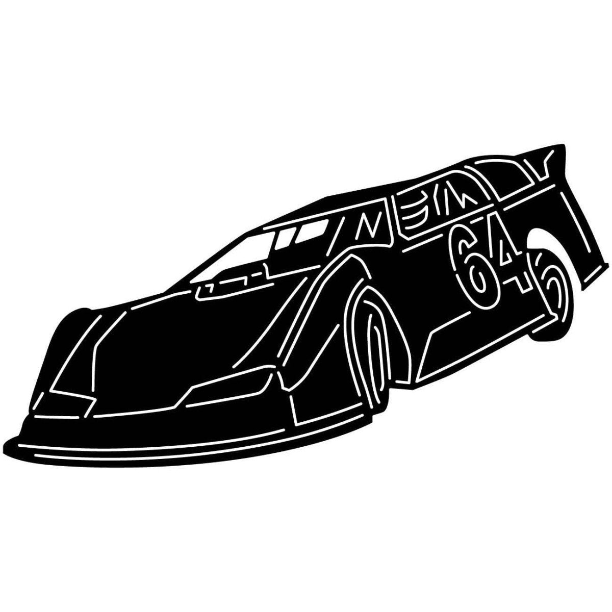 Cars Dirt Race 01 DXF File Cut Ready for CNC