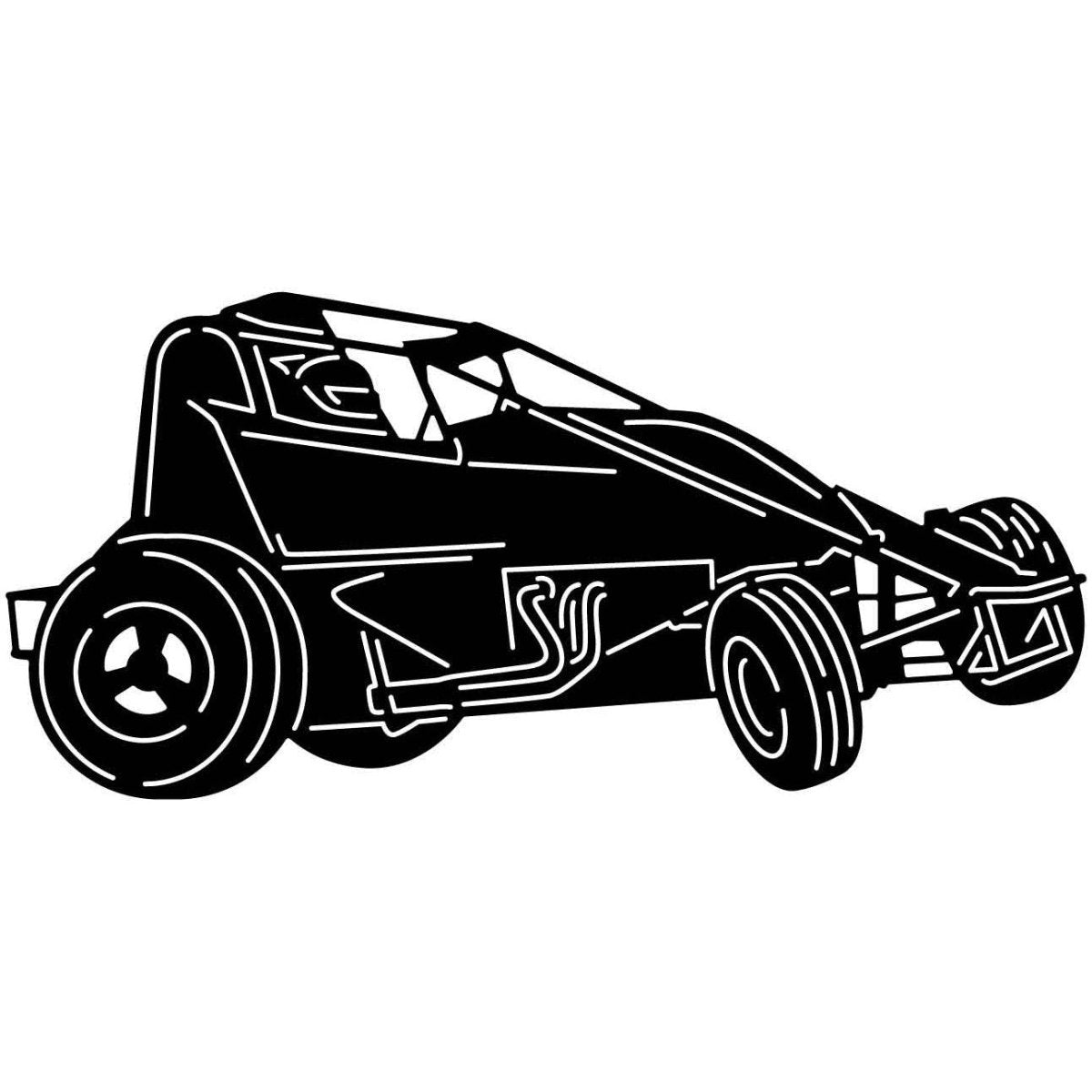 Cars Dirt Race 02 DXF File Cut Ready for CNC