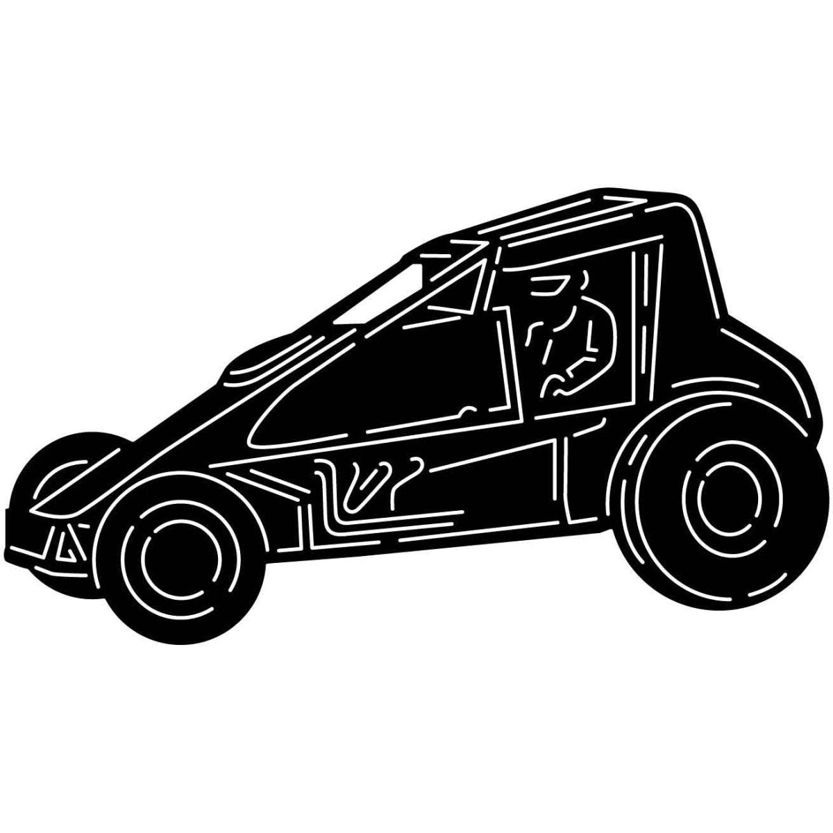 Cars Dirt Race 04 DXF File Cut Ready for CNC