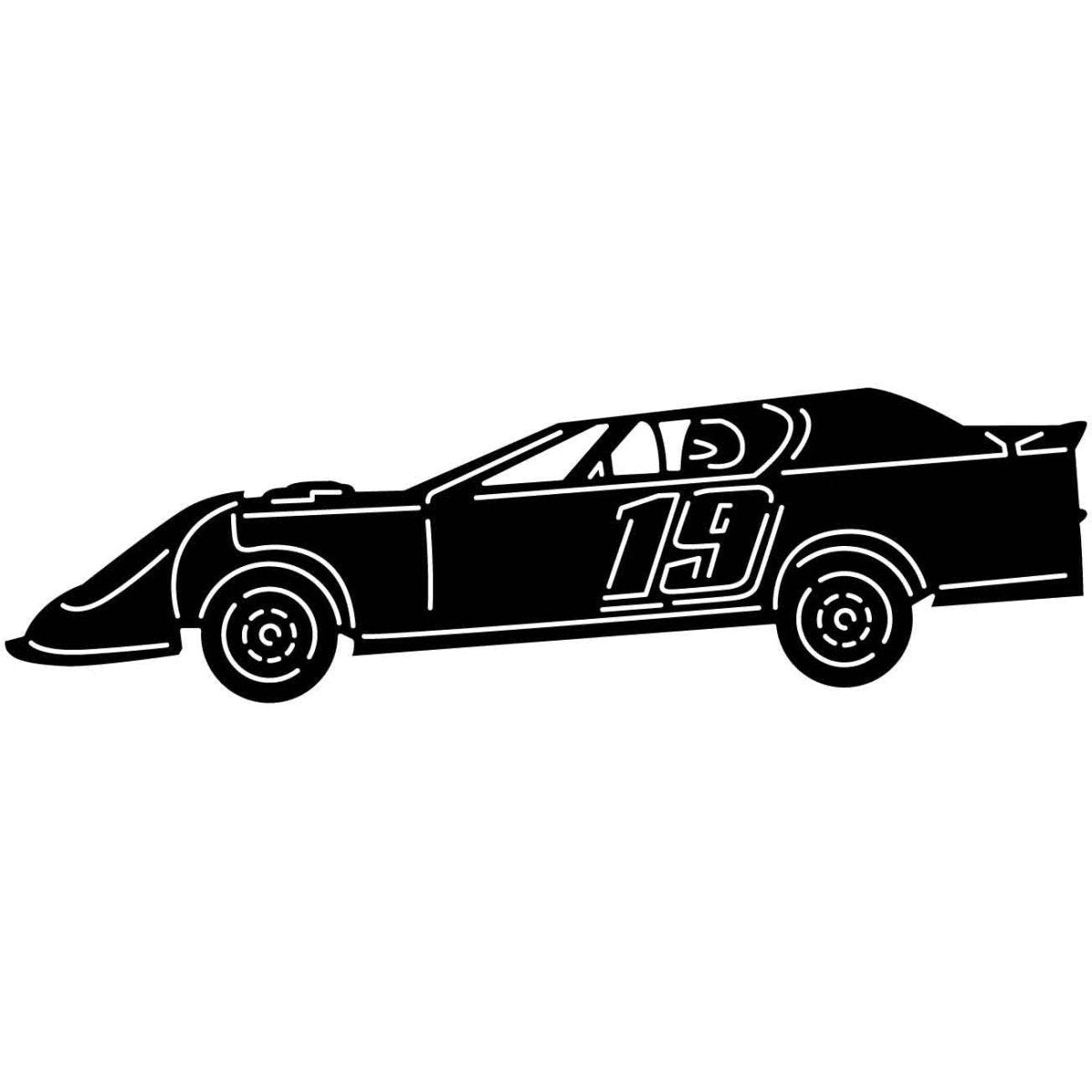 Cars Dirt Race 19 DXF File Cut Ready for CNC