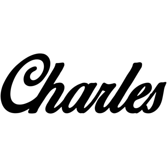 Charles Name DXF File Cut Ready for CNC