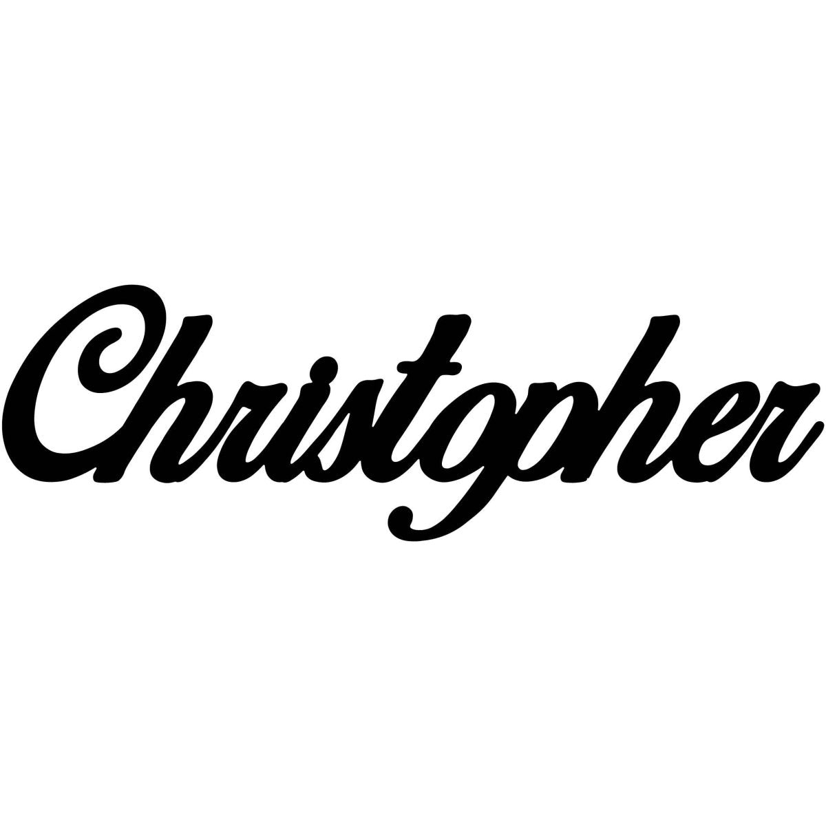 Christopher Name DXF File Cut Ready for CNC