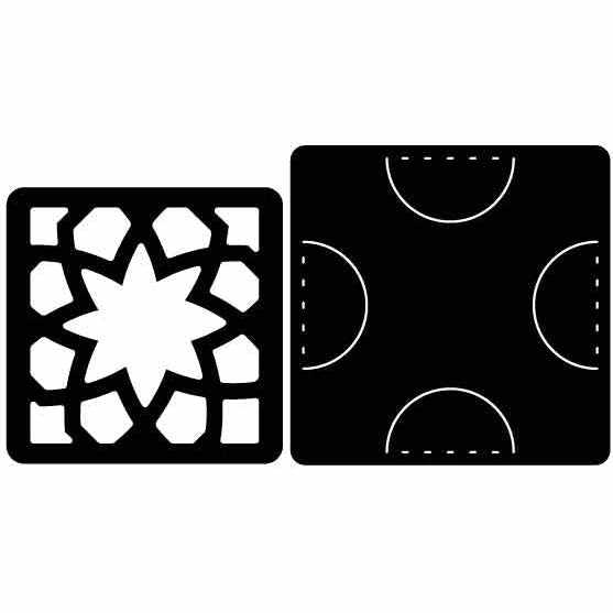 Drink Coaster and Holder Free DXF files cut ready for CNC-DXFforCNC.com