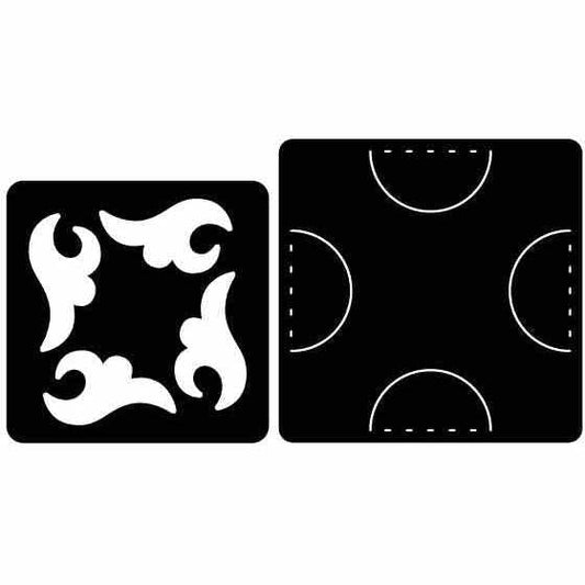 Drink Coaster and Holder Free DXF files cut ready for CNC-DXFforCNC.com