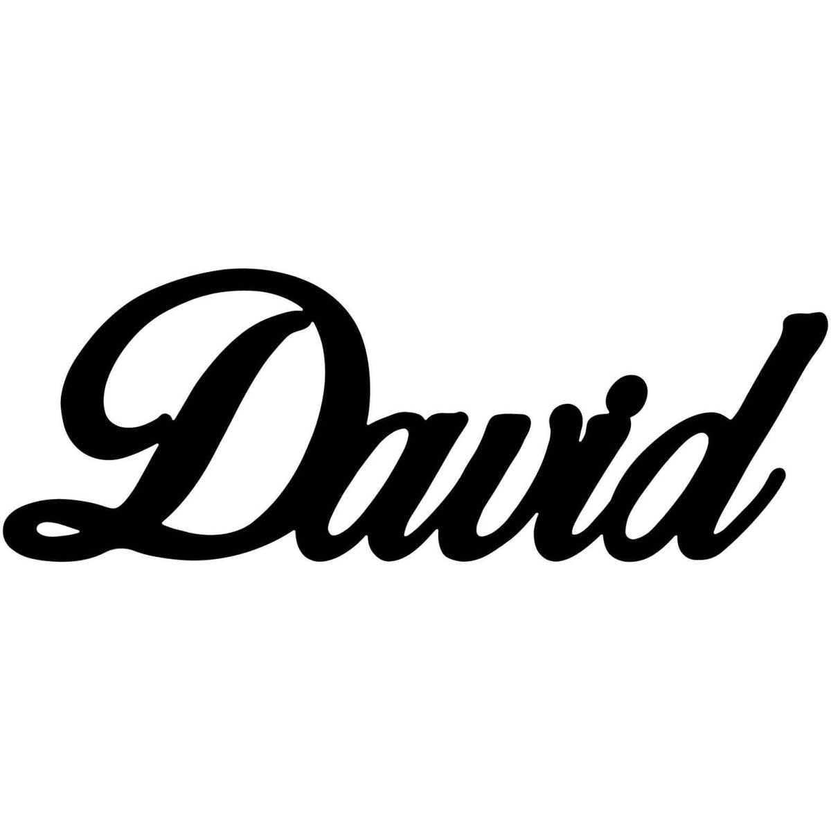 David Name DXF File Cut Ready for CNC