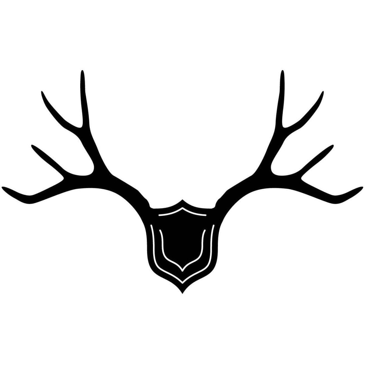 Deer and Moose Antlers Shield 08