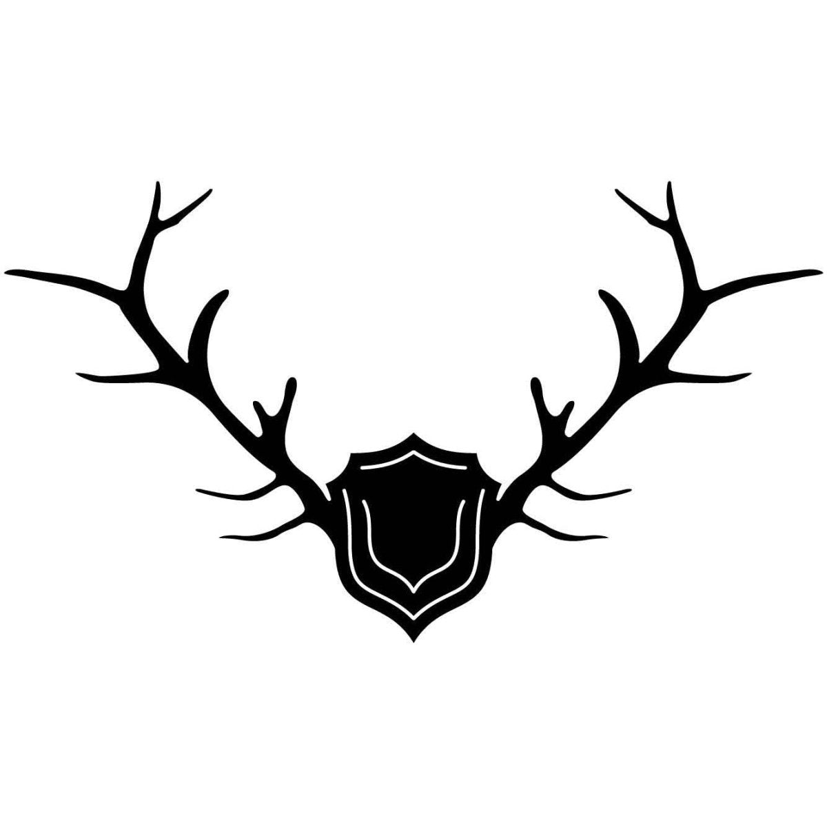 Deer and Moose Antlers Shield 18