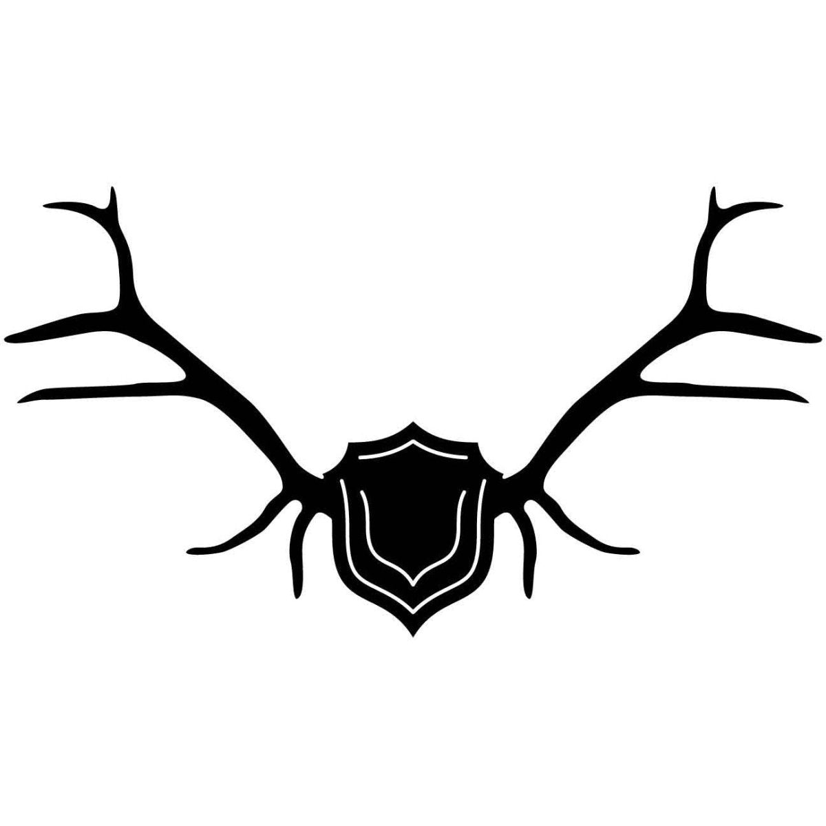 Deer and Moose Antlers Shield 25