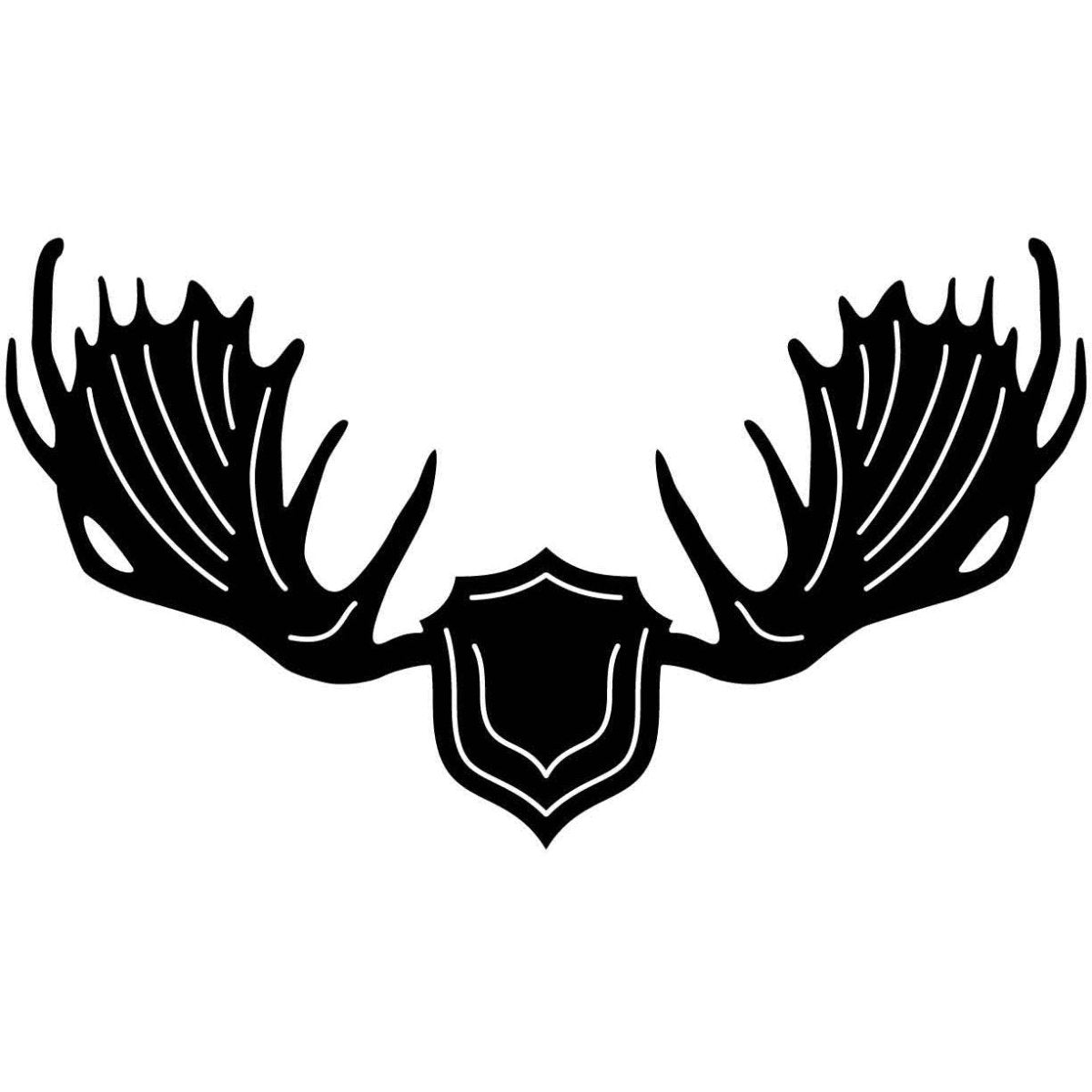 Deer and Moose Antlers Shield 34