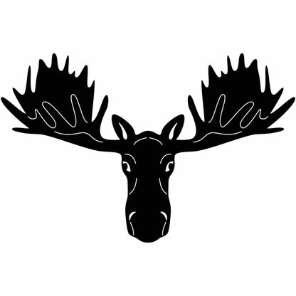 Moose Head Free DXF file-Cut Ready for cnc machines-DXFforCNC.com