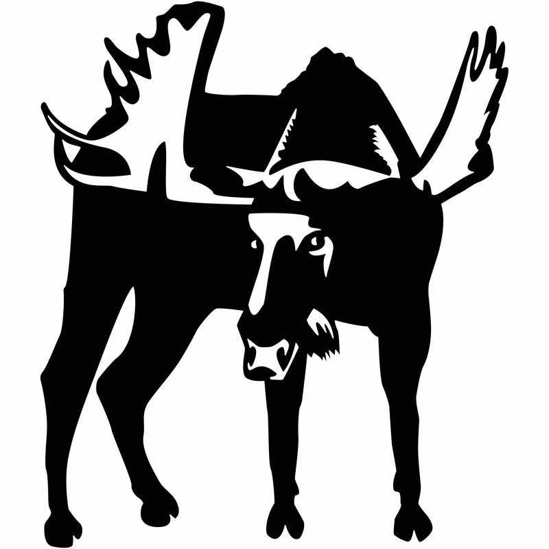 Deer and Moos Free DXF file-Cut Ready for cnc-DXFforCNC.com