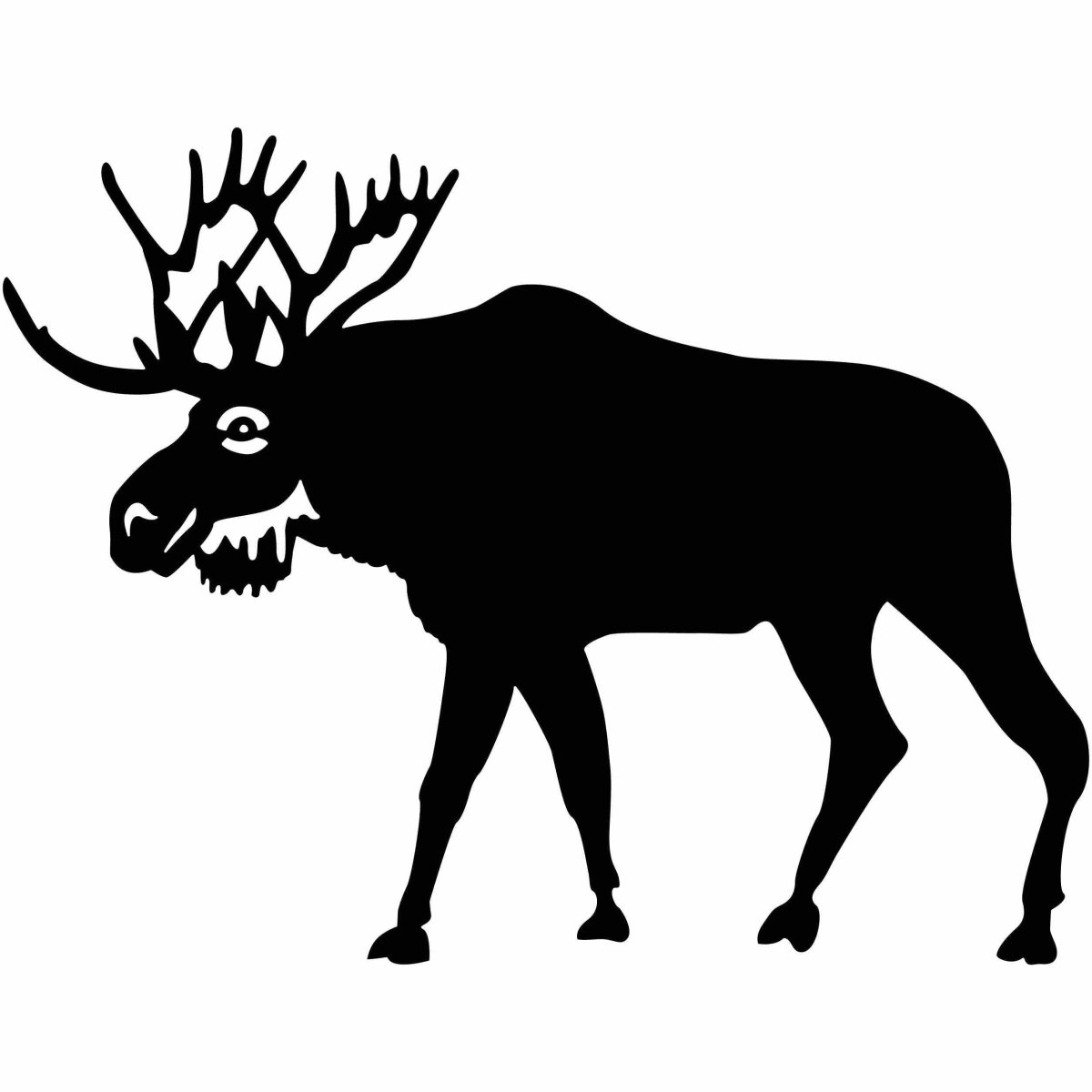 Deer and Moos Free DXF file-Cut Ready for cnc-DXFforCNC.com