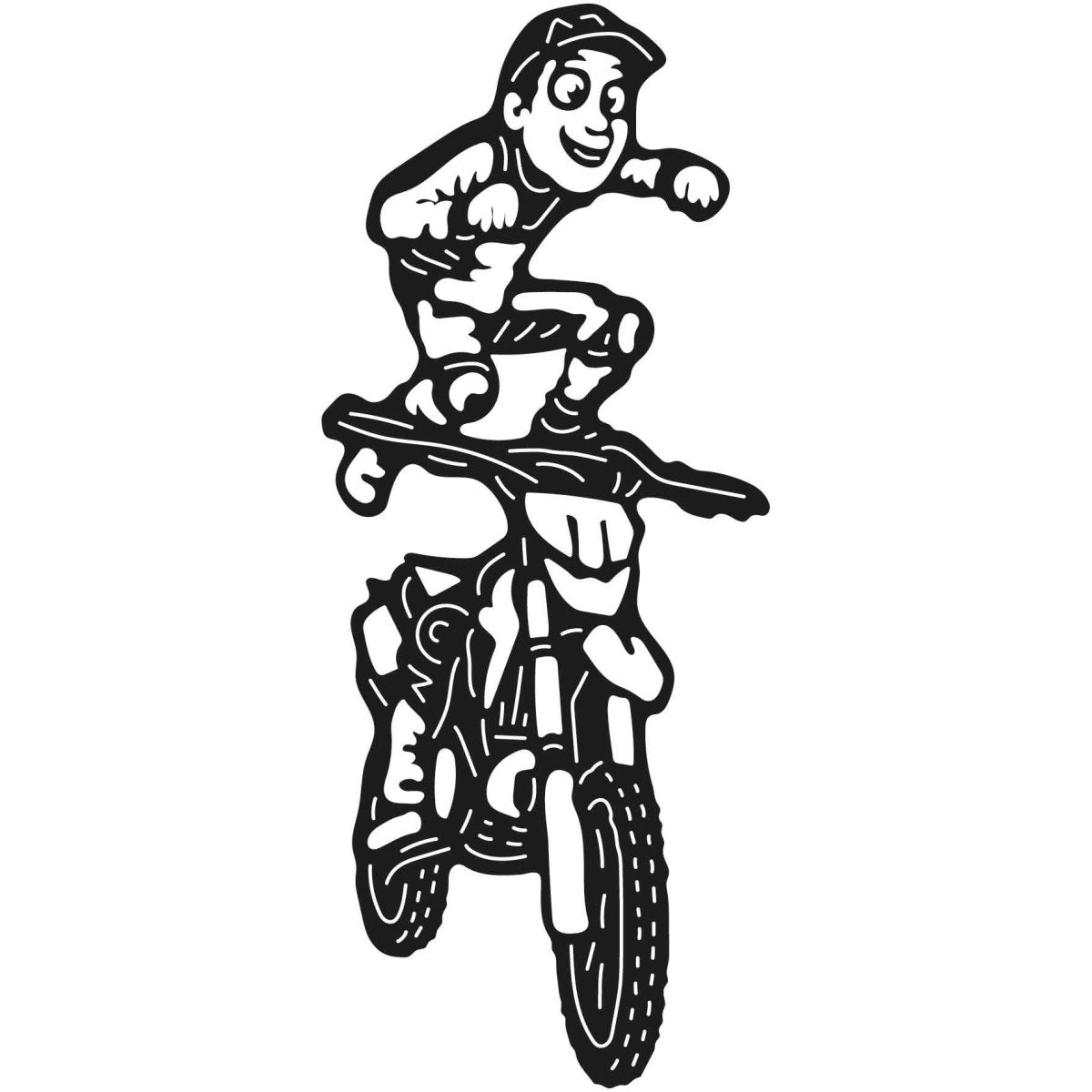 Dirt Bikes 005 DXF File Cut Ready for CNC