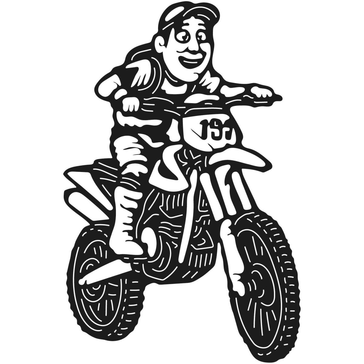 Dirt Bikes 016 DXF File Cut Ready for CNC