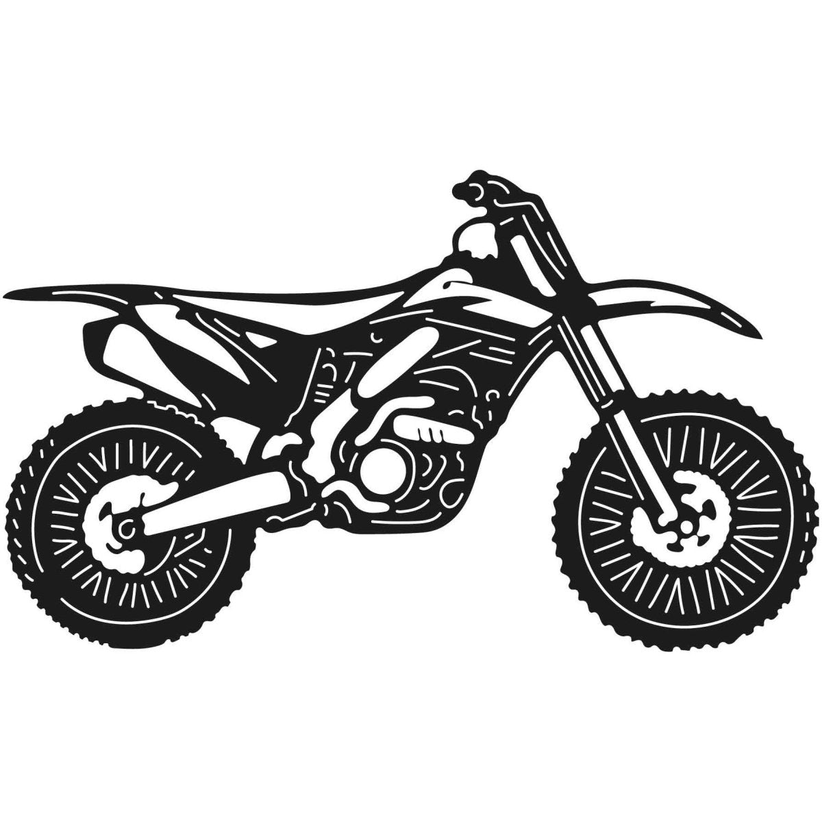 Dirt Bikes 027 DXF File Cut Ready for CNC