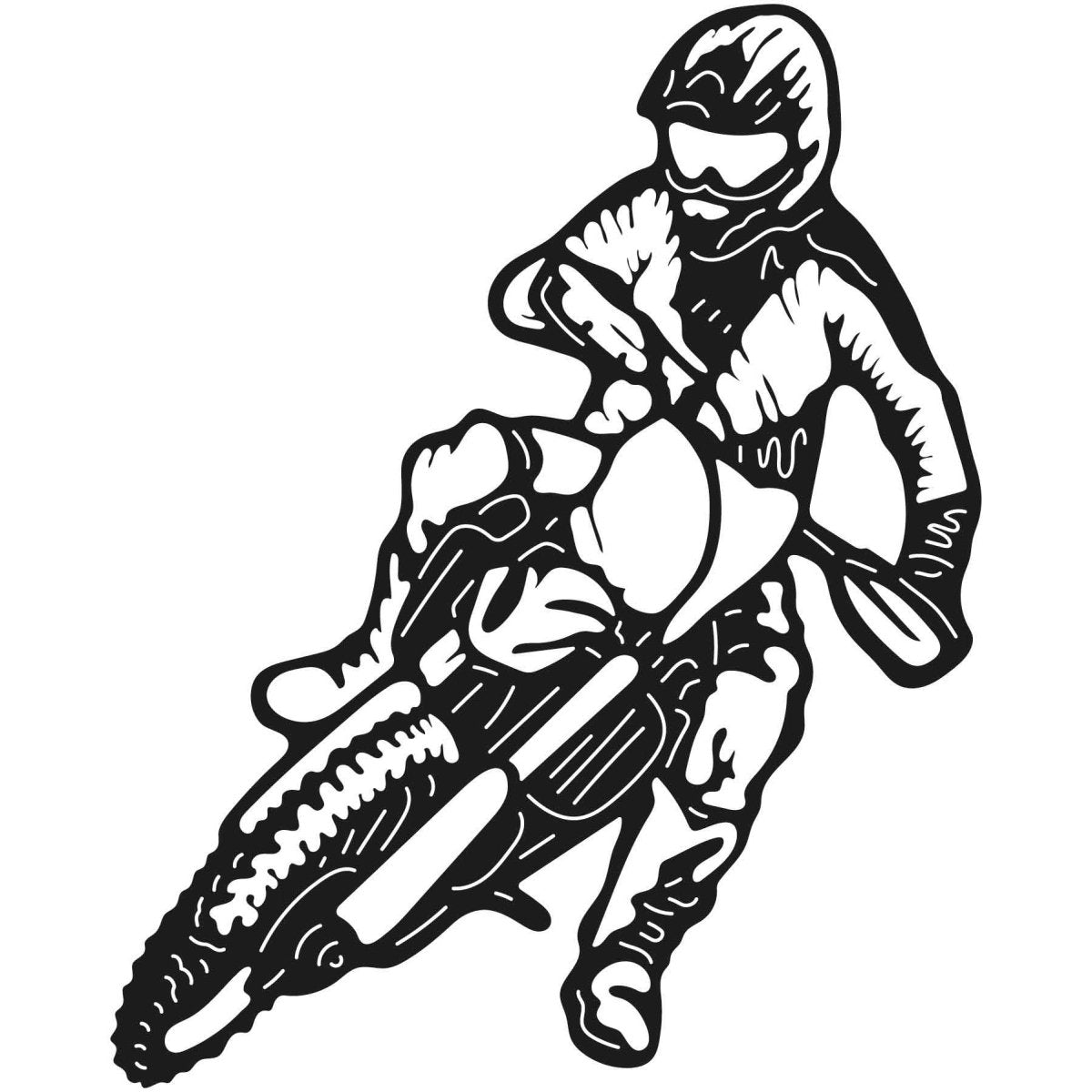 Dirt Bikes 032 DXF File Cut Ready for CNC