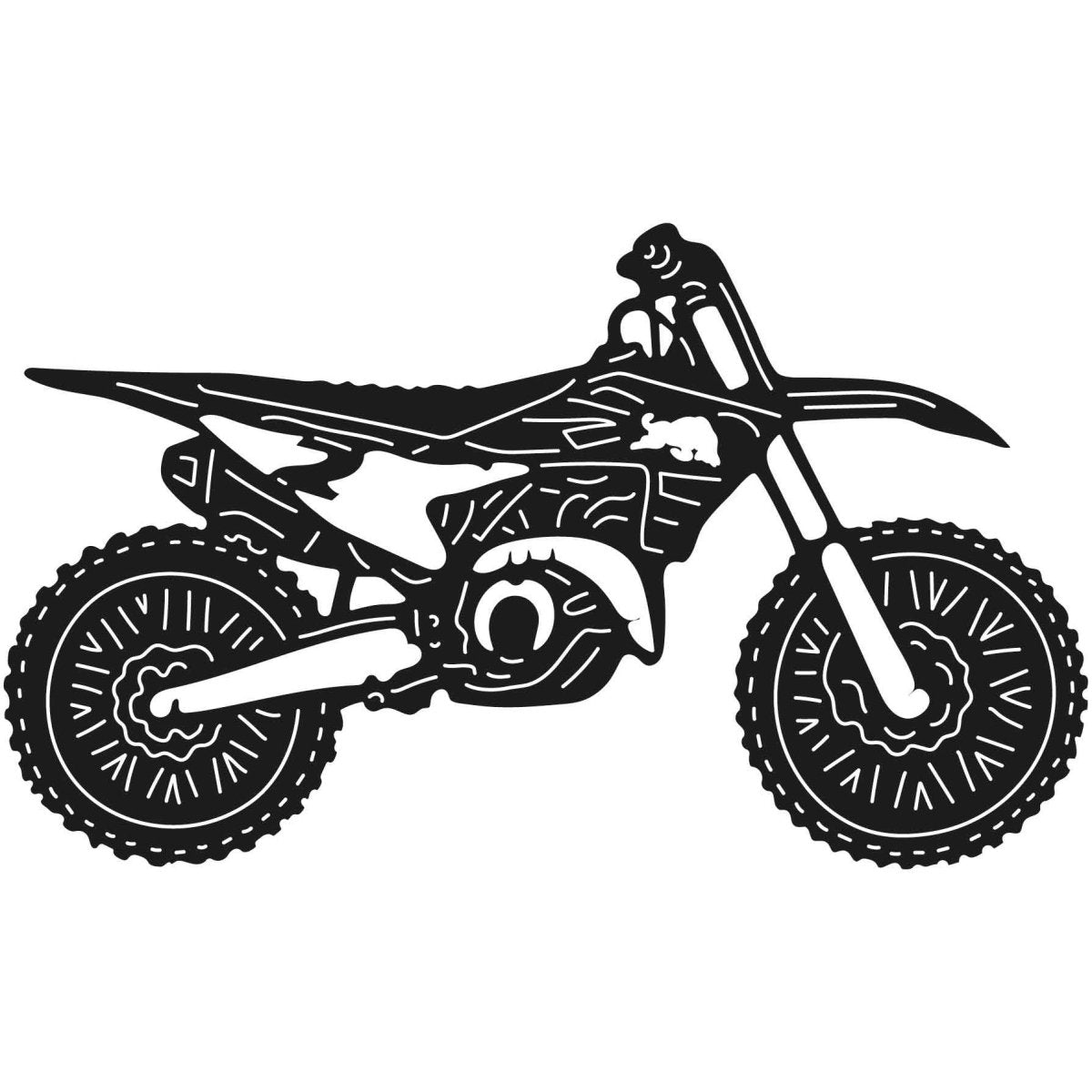 Dirt Bikes 045 DXF File Cut Ready for CNC