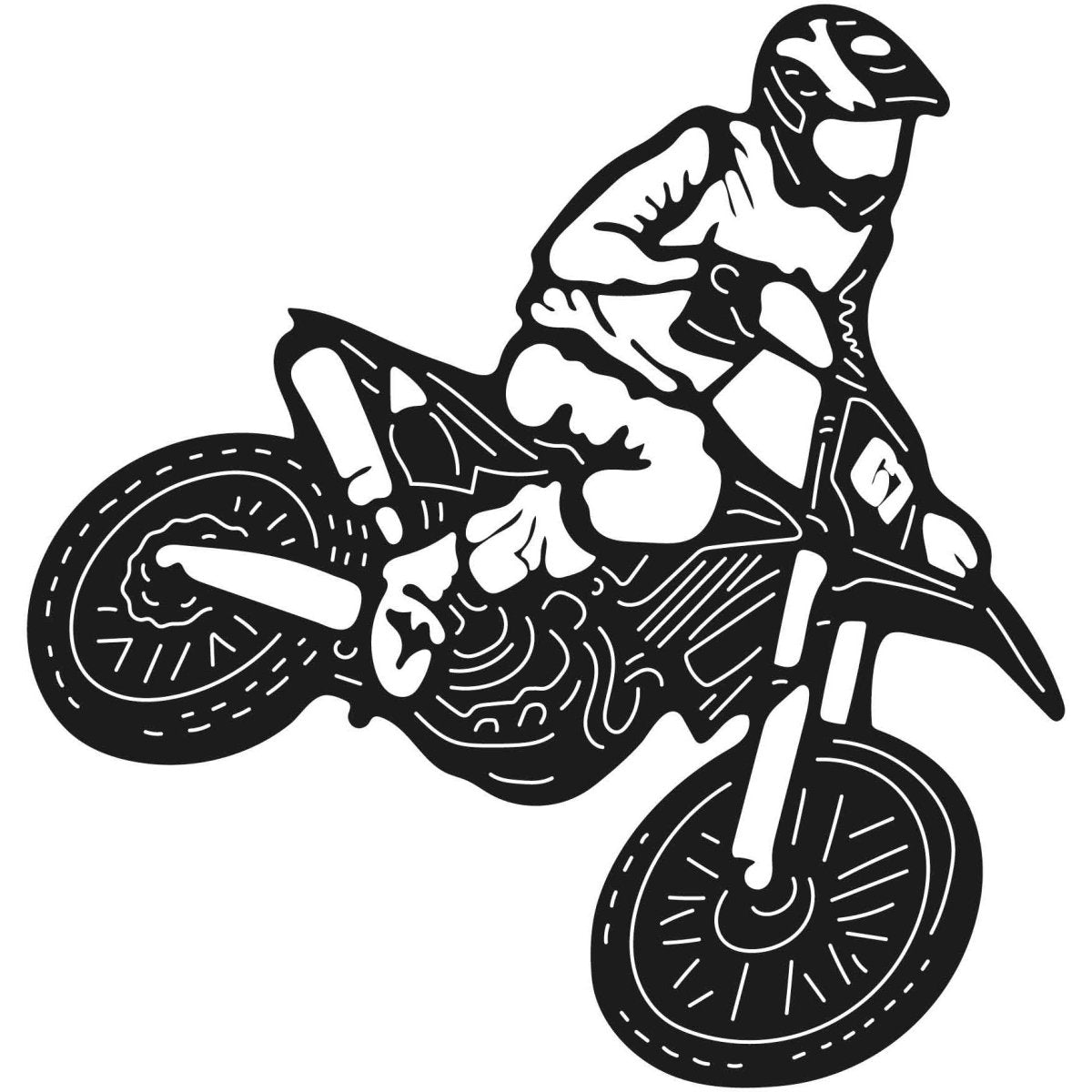 Dirt Bikes 052 DXF File Cut Ready for CNC