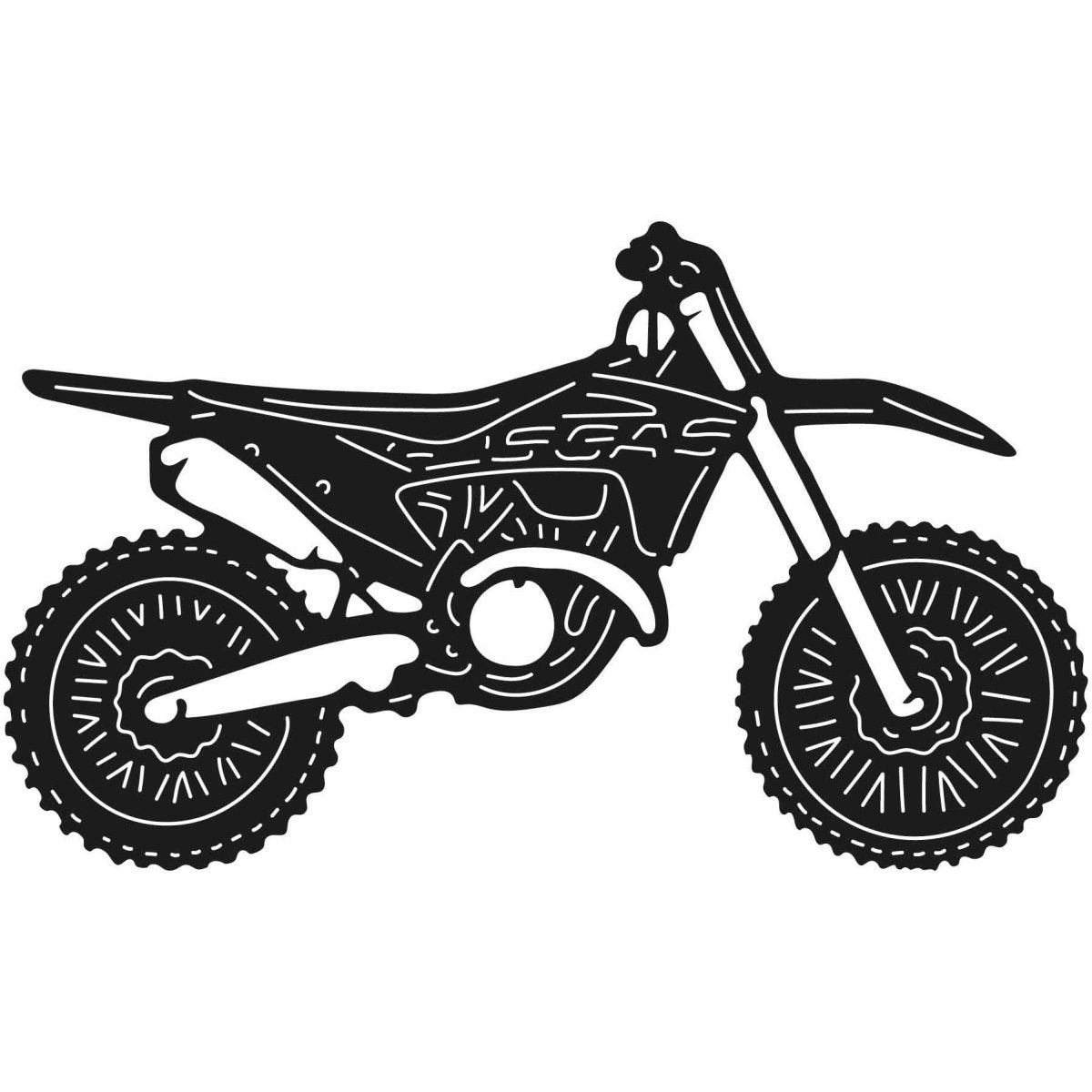 Dirt Bikes 054 DXF File Cut Ready for CNC