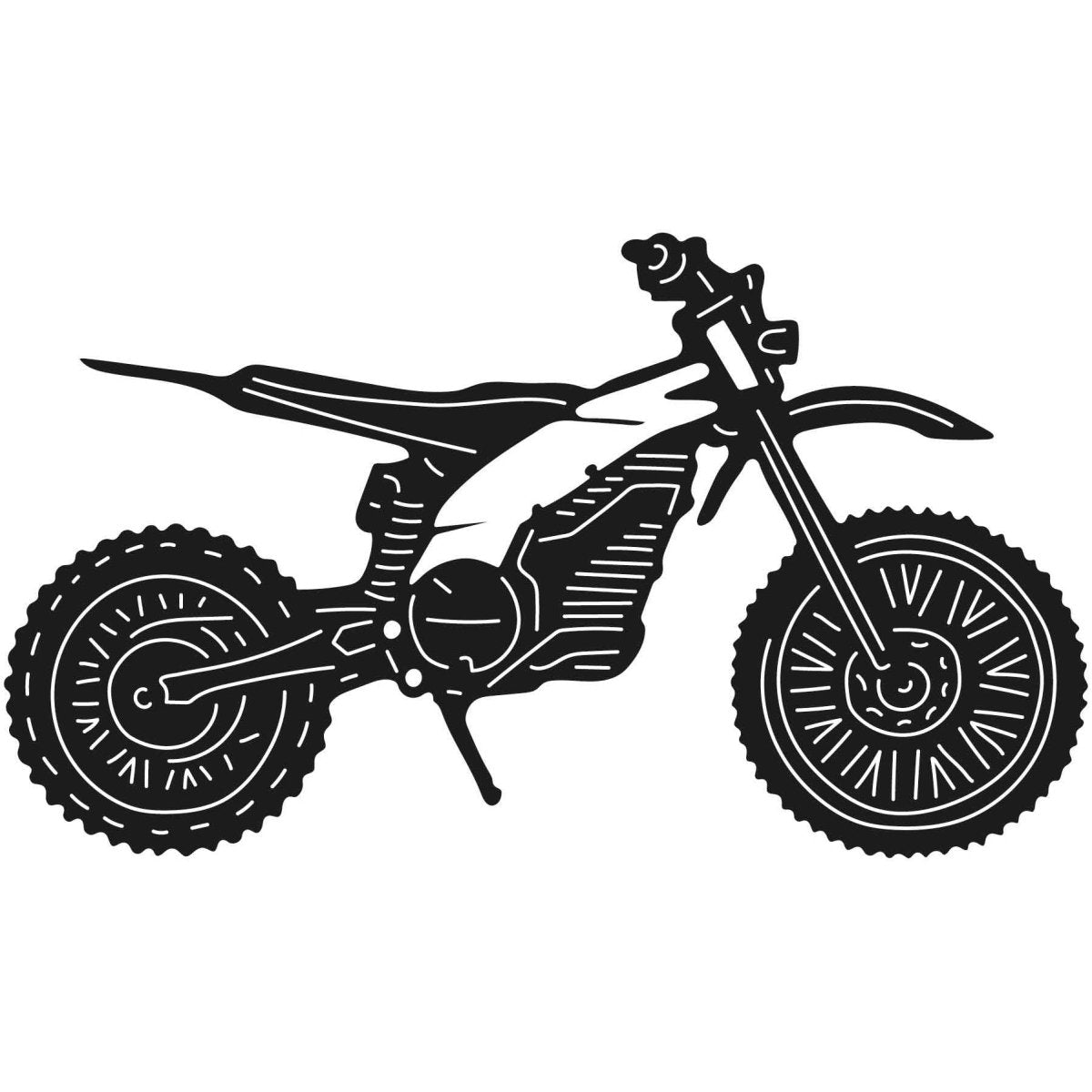 Dirt Bikes 056 DXF File Cut Ready for CNC