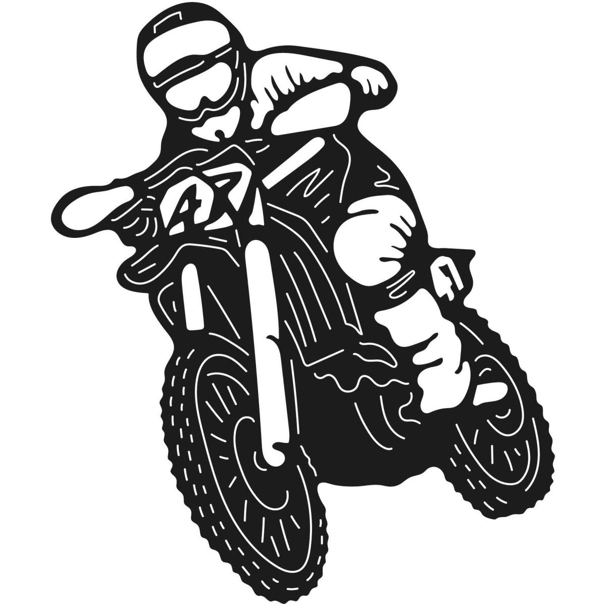 Dirt Bikes 057 DXF File Cut Ready for CNC