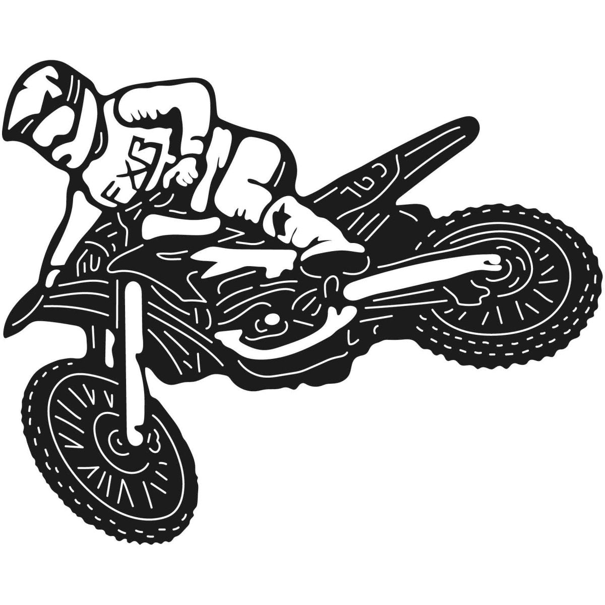 Dirt Bikes 060 DXF File Cut Ready for CNC