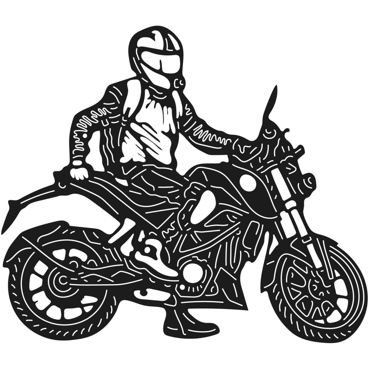 Dirt Bikes 064 DXF File Cut Ready for CNC