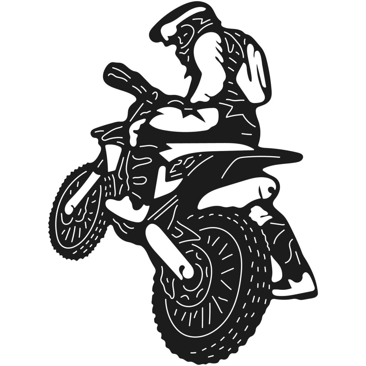 Dirt Bikes 073 DXF File Cut Ready for CNC